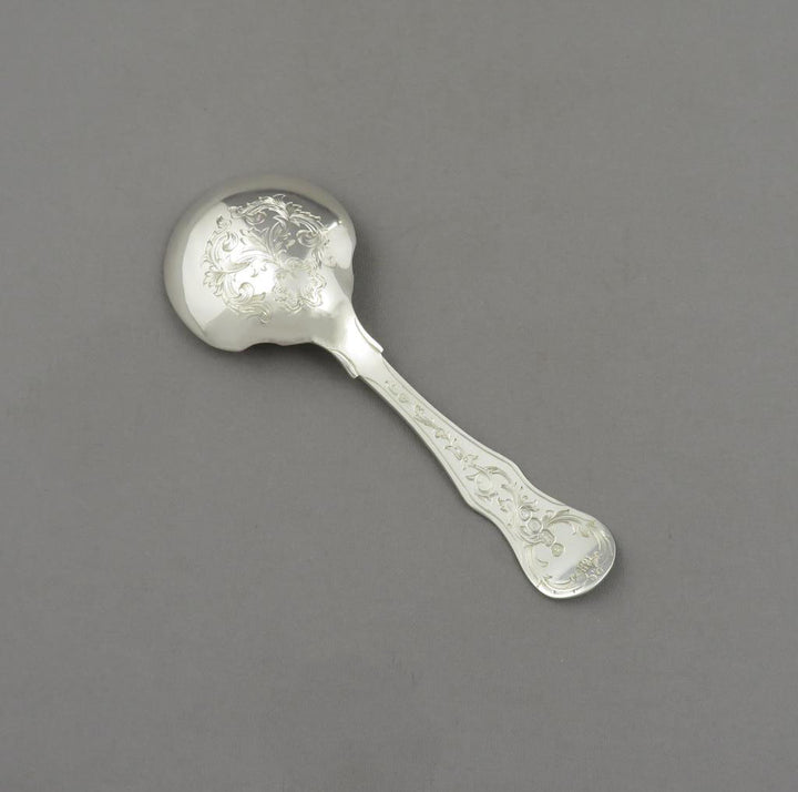Victorian Silver Tea Caddy Spoon - JH Tee Antiques