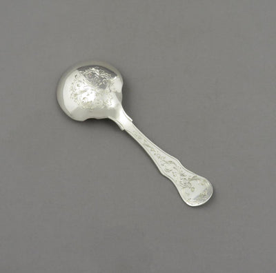 Victorian Silver Tea Caddy Spoon - JH Tee Antiques