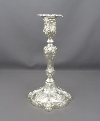 Pair of Victorian Silver Candlesticks - JH Tee Antiques