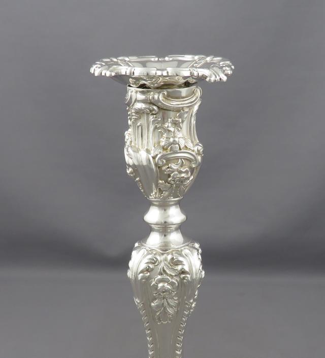 Pair of Victorian Silver Candlesticks