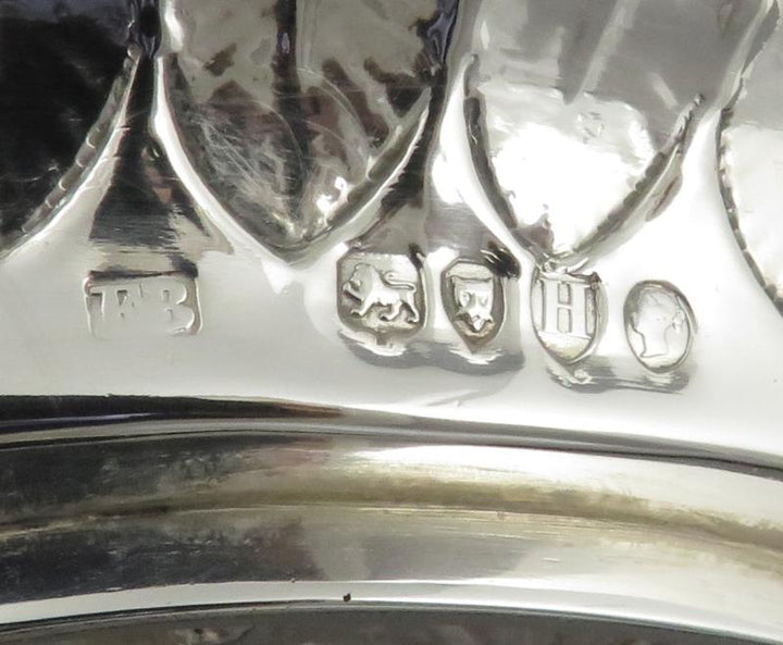 Ornate Victorian Sterling Silver Chamberstick - JH Tee Antiques