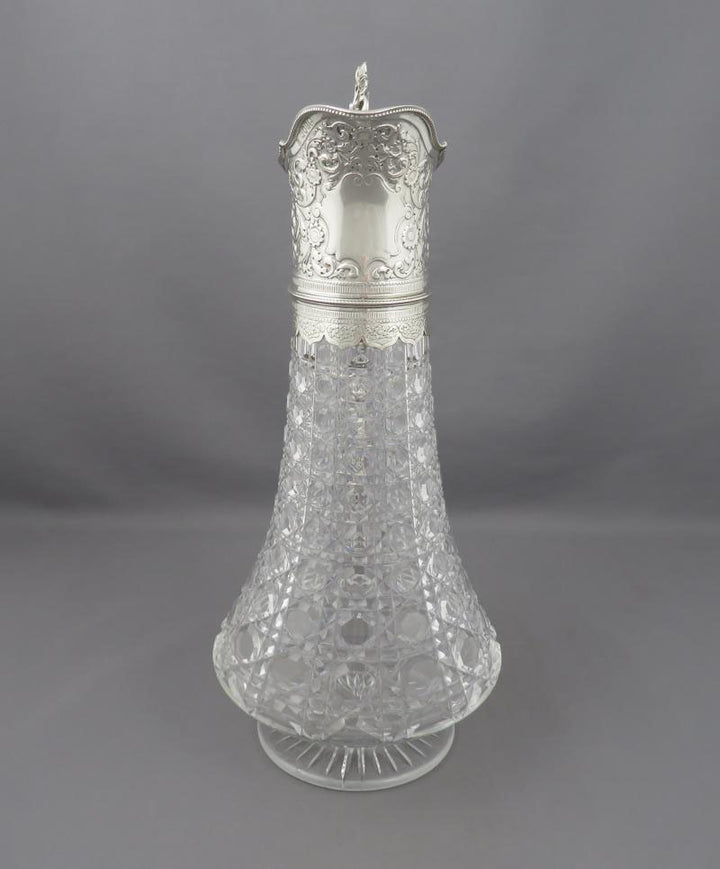 Victorian Sterling Silver Claret Jug - JH Tee Antiques