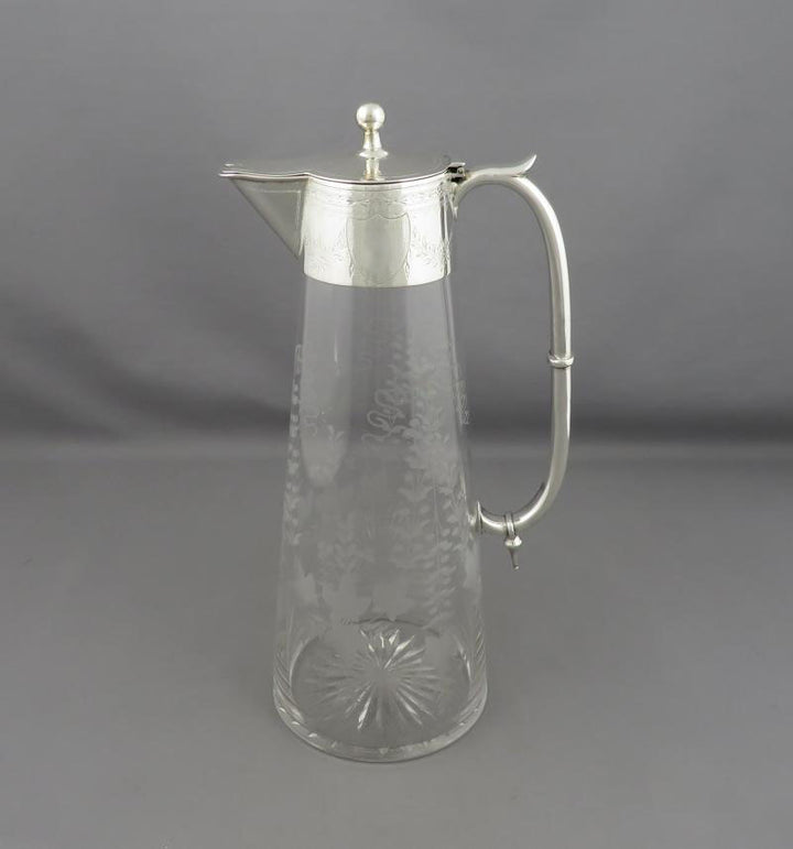 Victorian Silver Claret Jug - JH Tee Antiques