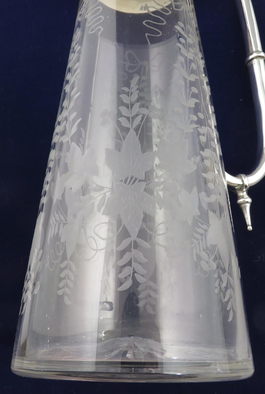 Victorian Silver Claret Jug - JH Tee Antiques