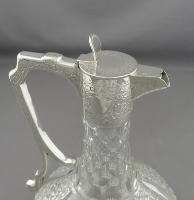 Victorian Silver Claret Jug - JH Tee Antiques