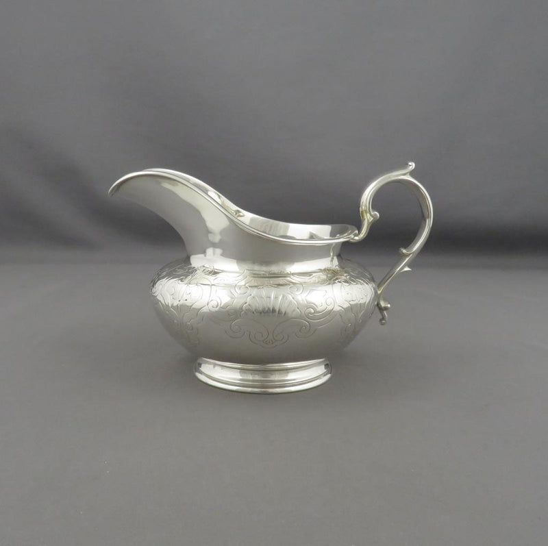 Victorian Sterling Silver Cream Jug - JH Tee Antiques