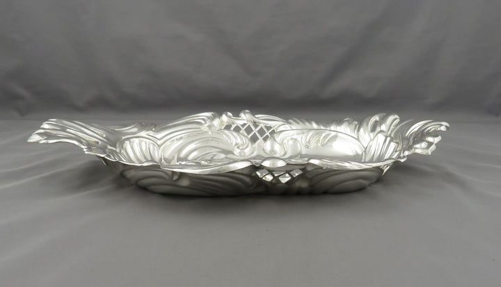 Victorian Sterling Silver Dessert Dish - JH Tee Antiques