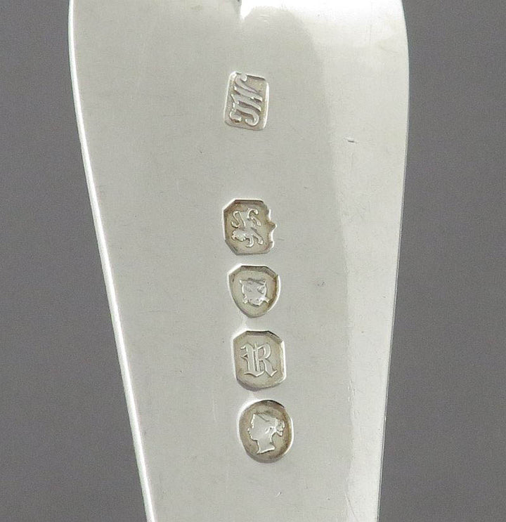 Victorian Old English Silver Flatware Service