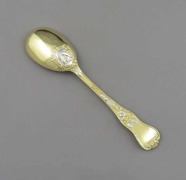 Bacchinalian Silver Gilt Dessert Serving Set