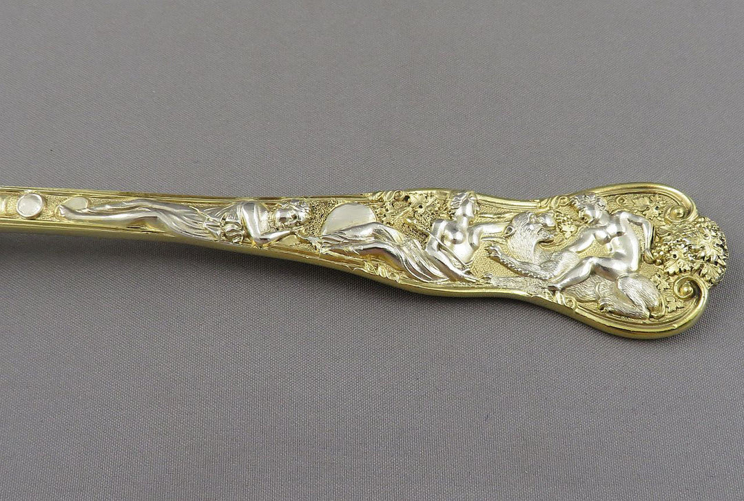 Bacchinalian Silver Gilt Dessert Serving Set