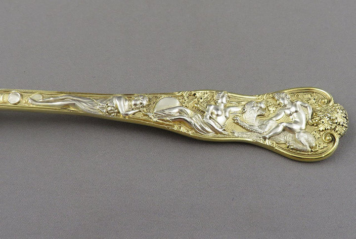 Bacchinalian Silver Gilt Dessert Serving Set