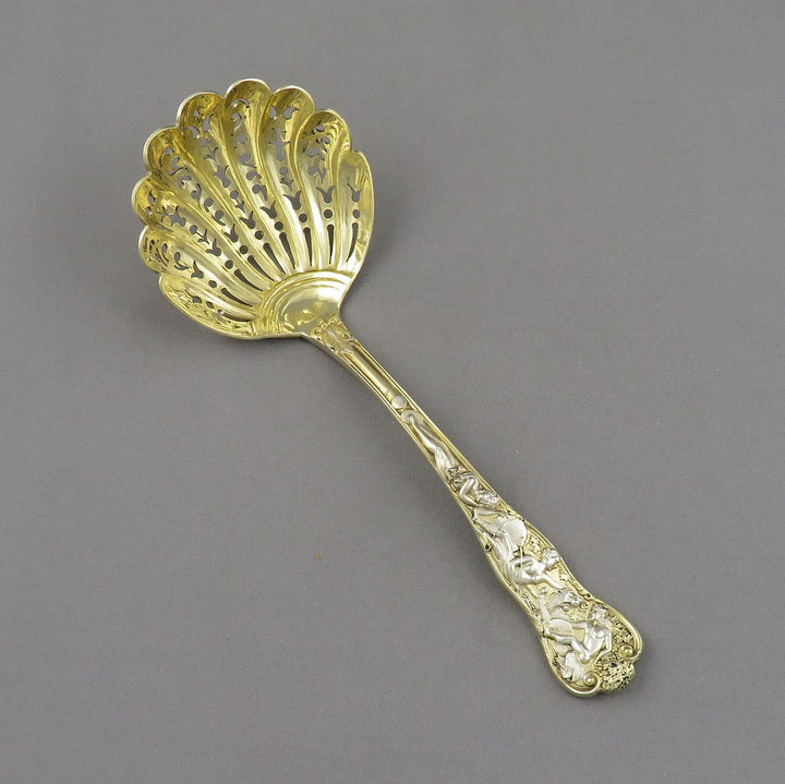 Bacchinalian Silver Gilt Dessert Serving Set