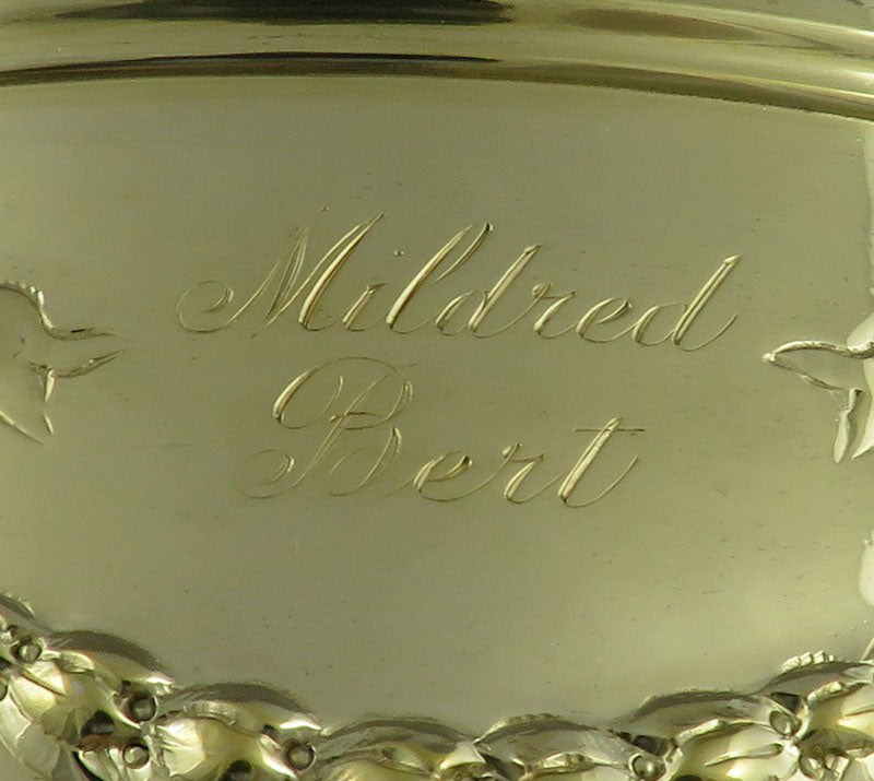 A Victorian sterling silver-gilt bowl by Charles Stuart Harris, hallmarked London 1885. 