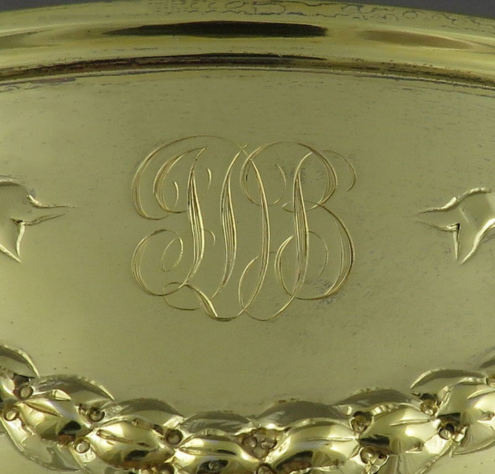 A Victorian sterling silver-gilt bowl by Charles Stuart Harris, hallmarked London 1885. 