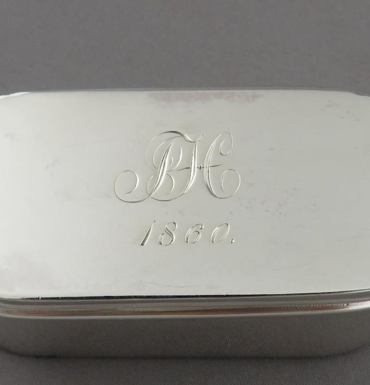 Colonial Silver Nutmeg Grater - JH Tee Antiques