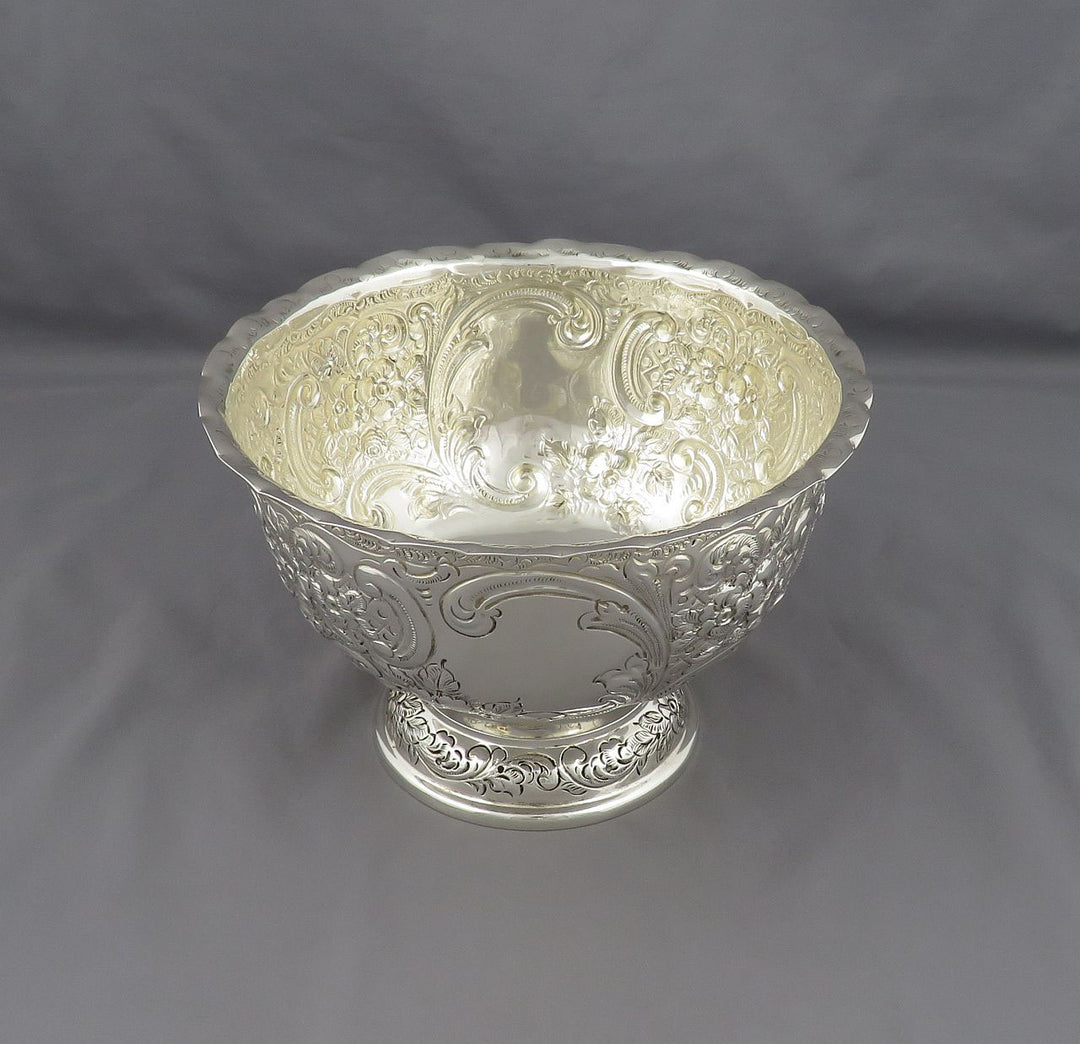 Victorian Sterling Silver Bowl - JH Tee Antiques