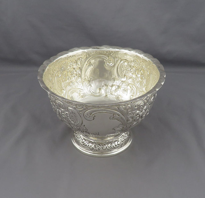 Victorian Sterling Silver Bowl - JH Tee Antiques