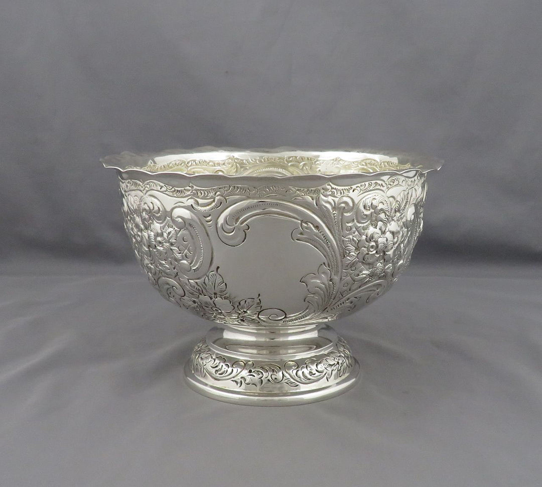 Victorian Sterling Silver Bowl - JH Tee Antiques