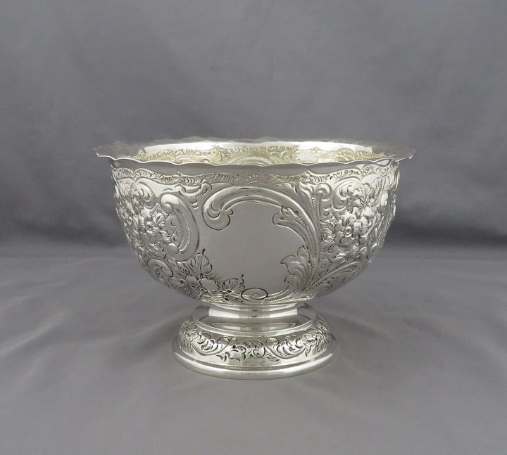 Victorian Sterling Silver Bowl - JH Tee Antiques