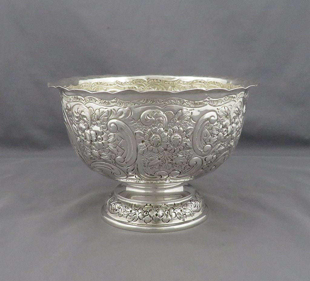 Victorian Sterling Silver Bowl - JH Tee Antiques