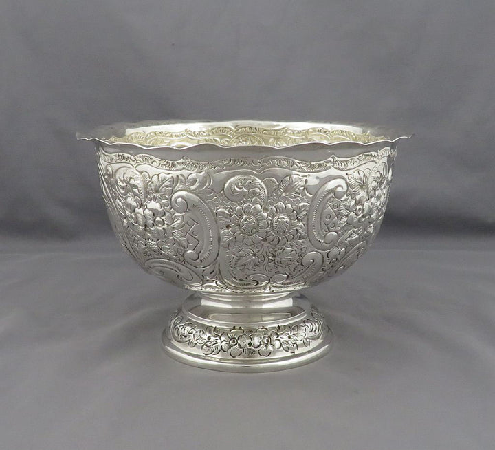 Victorian Sterling Silver Bowl - JH Tee Antiques