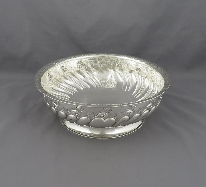 Victorian Sterling Silver Rose Bowl - JH Tee Antiques