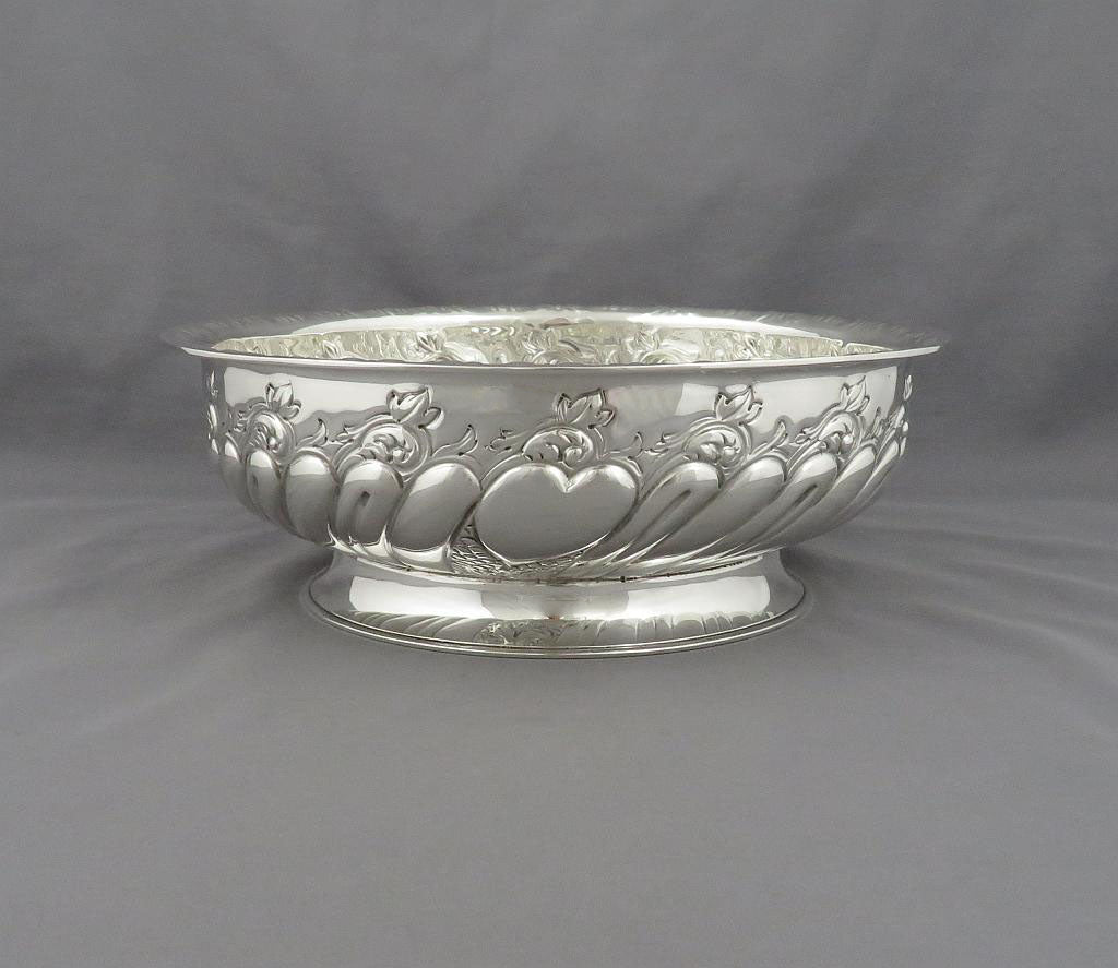 Victorian Sterling Silver Rose Bowl - JH Tee Antiques