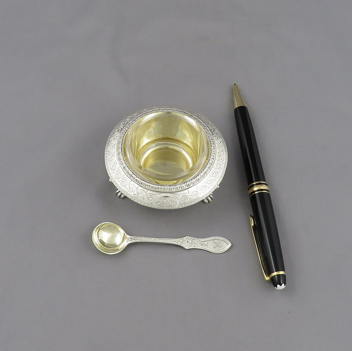 Set of Four Victorian Sterling Silver Salts