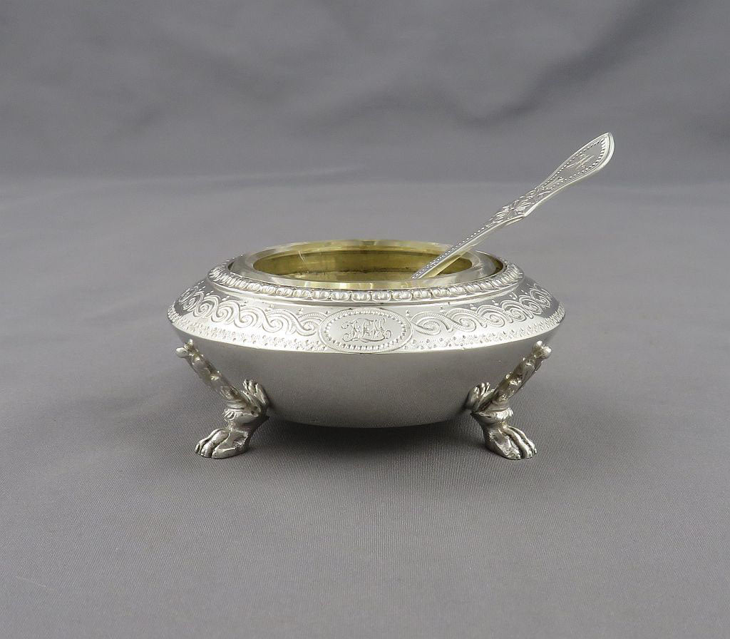 Set of Four Victorian Sterling Silver Salts