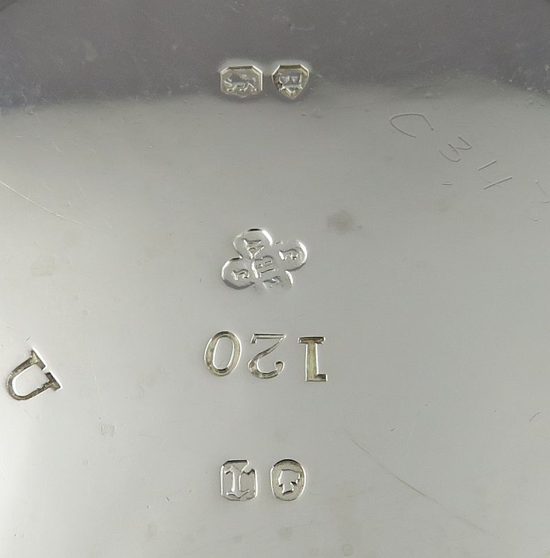 Set of Four Victorian Sterling Silver Salts