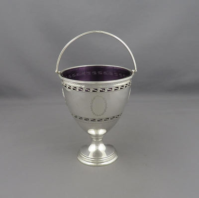 English Sterling Silver Sugar Vase - JH Tee Antiques