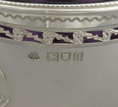 English Sterling Silver Sugar Vase - JH Tee Antiques