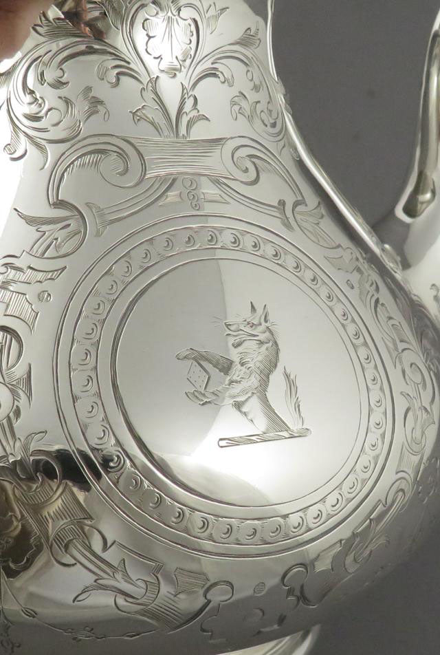 Victorian Sterling Silver Tea Set - JH Tee Antiques