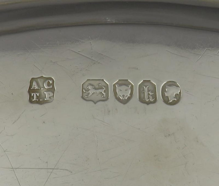 Victorian Sterling Silver Tray - JH Tee Antiques