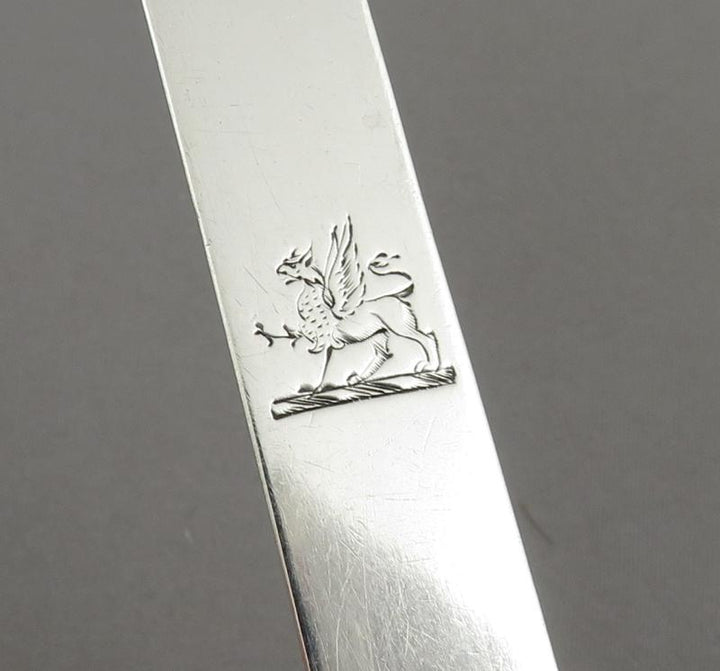 Victorian Silver Tongue Depressor - JH Tee Antiques