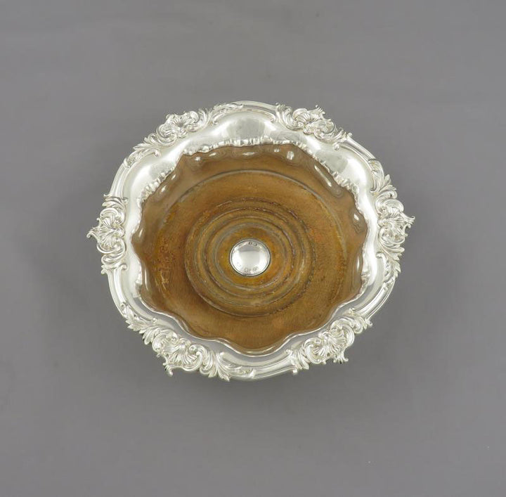 Victorian Sterling Silver Wine Coasters - JH Tee Antiques