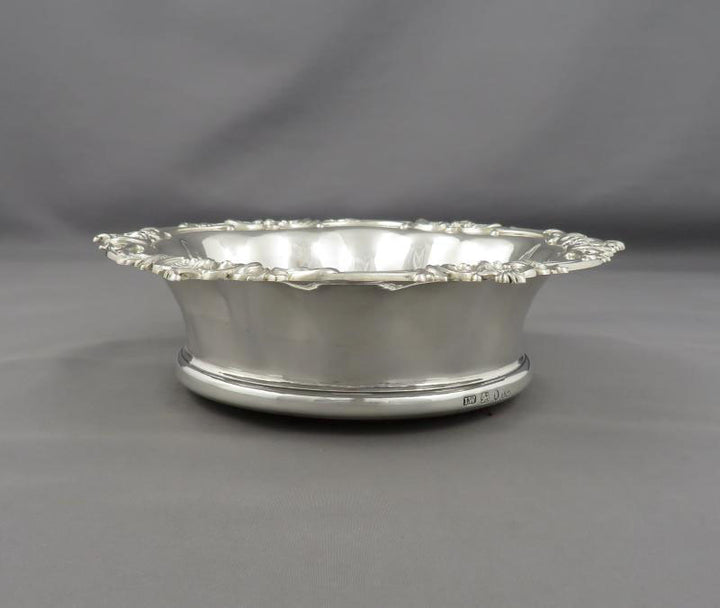 Victorian Sterling Silver Wine Coasters - JH Tee Antiques