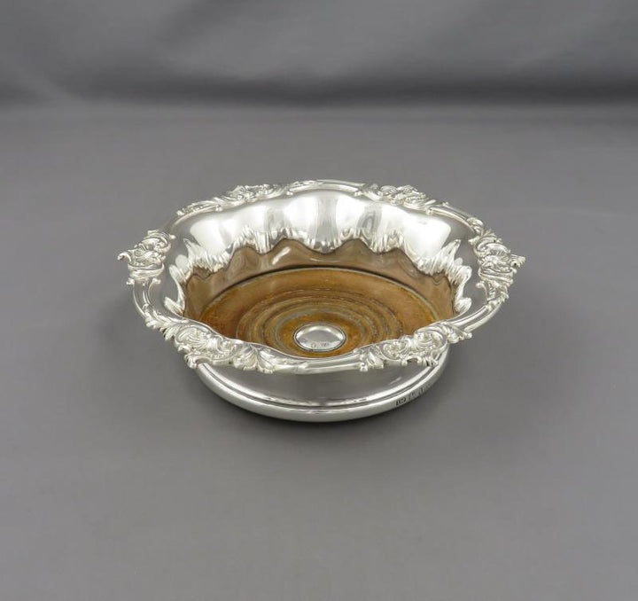 Victorian Sterling Silver Wine Coasters - JH Tee Antiques