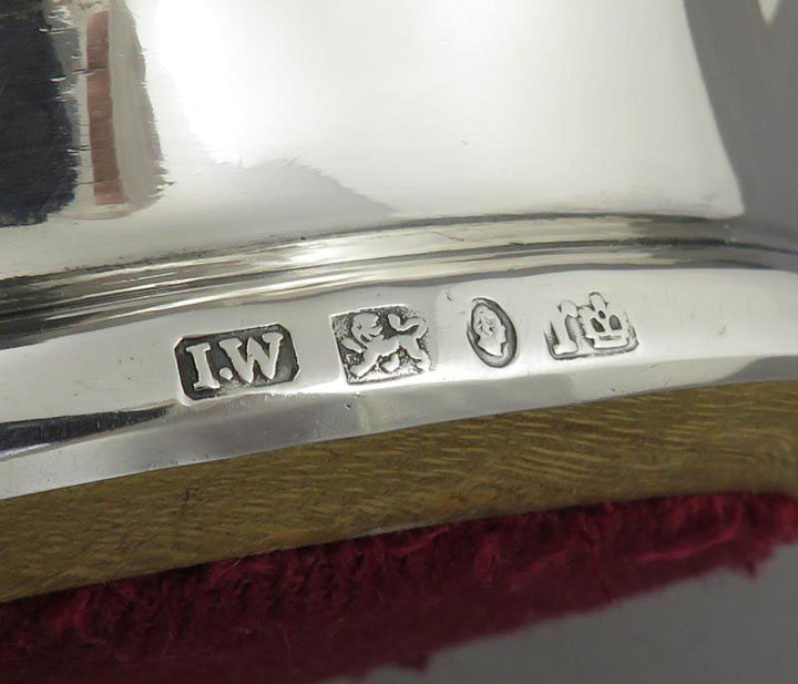 Victorian Sterling Silver Wine Coasters - JH Tee Antiques