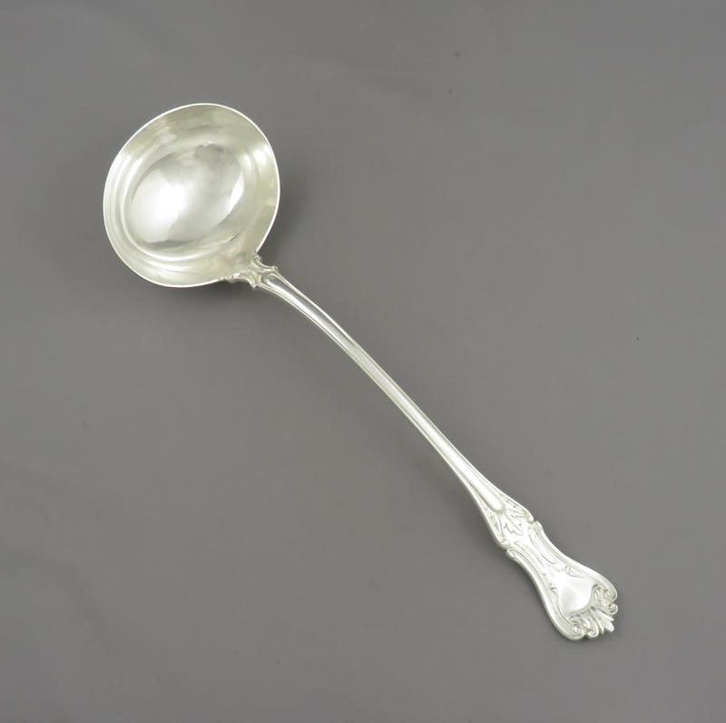 Victorian Silver Soup Ladle - JH Tee Antiques