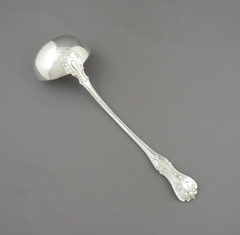 Victorian Silver Soup Ladle - JH Tee Antiques