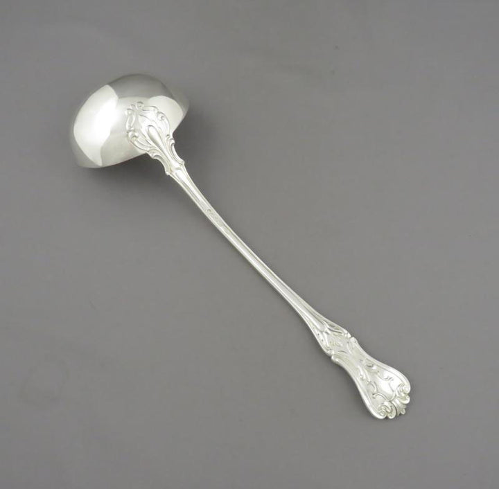 Victorian Silver Soup Ladle - JH Tee Antiques