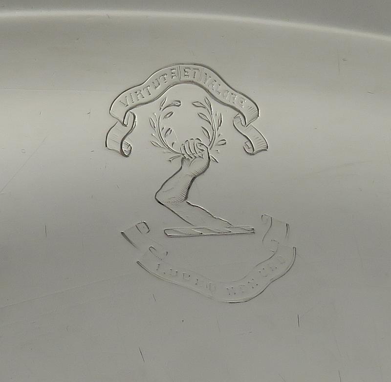 William Bateman Sterling Silver Meat Platter - JH Tee Antiques