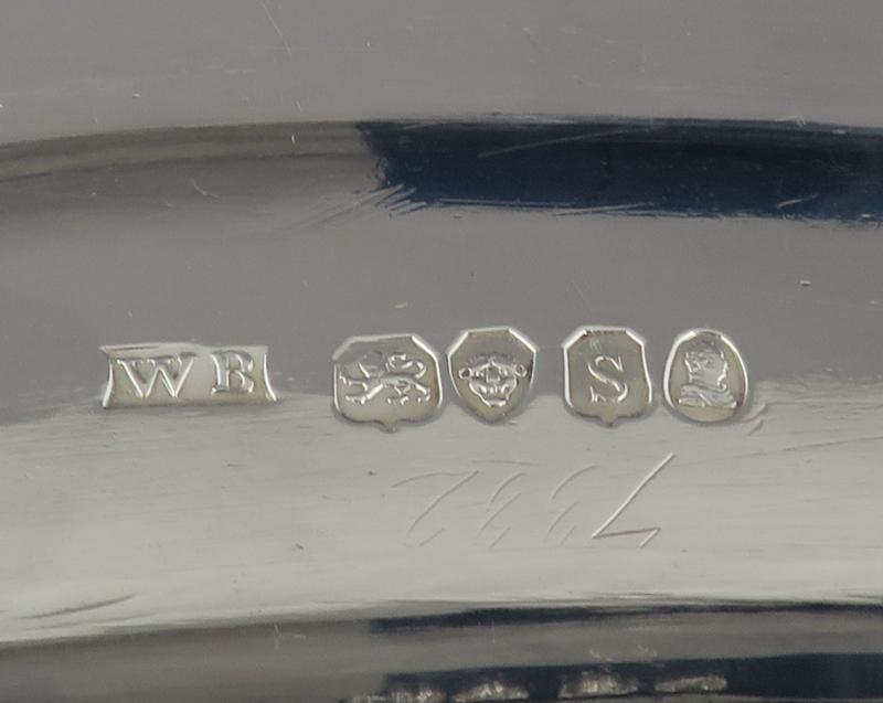William Bateman Sterling Silver Meat Platter - JH Tee Antiques