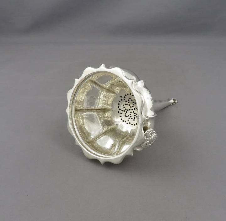 William IV Sterling Silver Wine Funnel - JH Tee Antiques