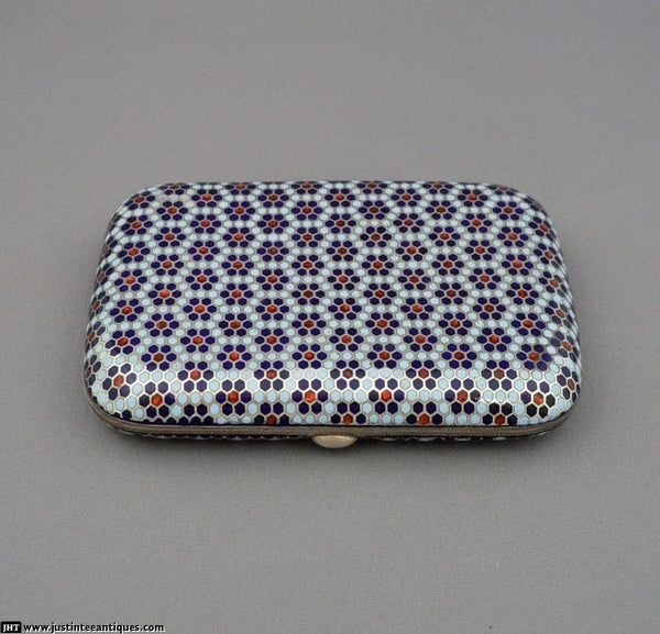 Gustav Klingert Enamel Cigarette Case - JH Tee Antiques