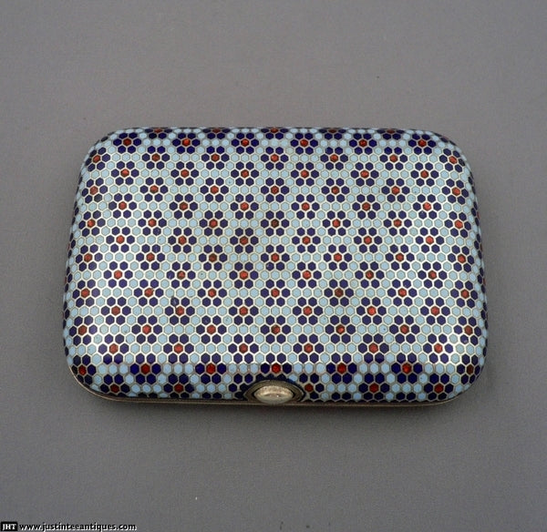 Gustav Klingert Enamel Cigarette Case - JH Tee Antiques