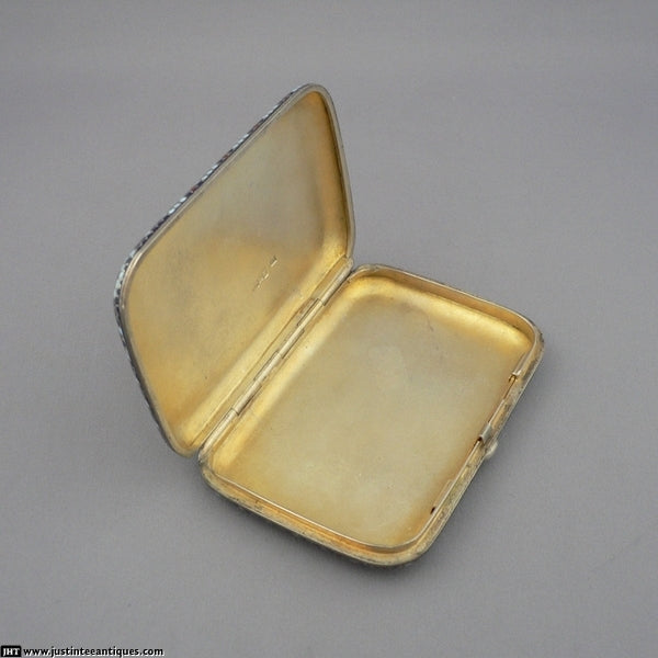 Gustav Klingert Enamel Cigarette Case - JH Tee Antiques