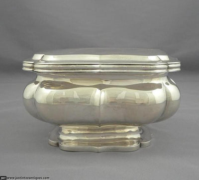 Pair of Dutch Silver Biscuit Boxes - JH Tee Antiques