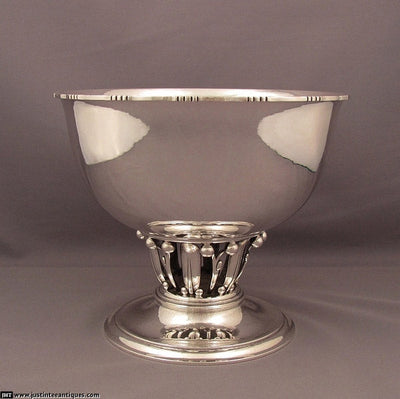 Georg Jensen Silver Louvre Bowl - JH Tee Antiques